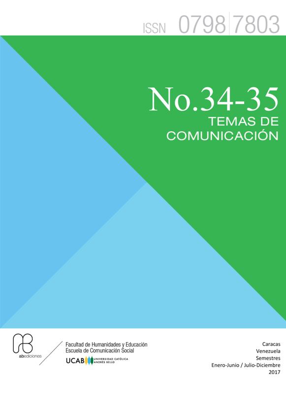 					Ver Núm. 34-35 (2017): Revista Temas de Comunicación
				