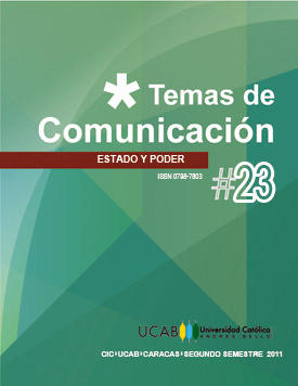 					Ver Núm. 23 (2011): 2do Semestre: Temas de Comunicación Nº 23
				