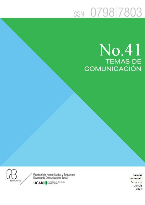 					Ver Núm. 41 (2020): Temas de Comunicación
				