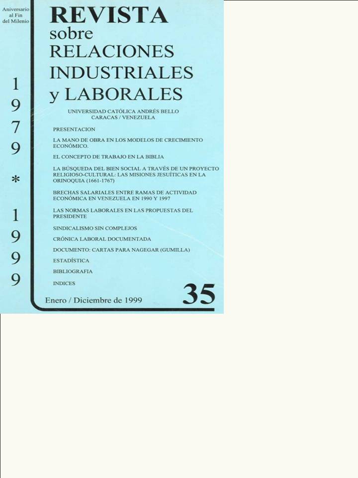 					Ver Núm. 35 (1999): Revista sobre Relaciones Industriales y Laborales
				