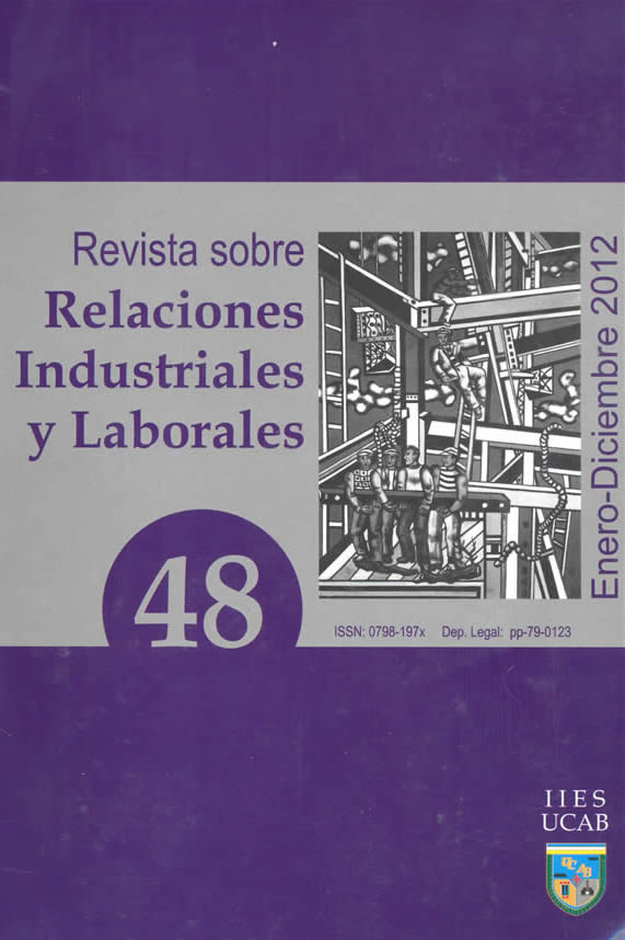 					Ver Núm. 48 (2012): Revista sobre Relaciones Industriales y Laborales
				