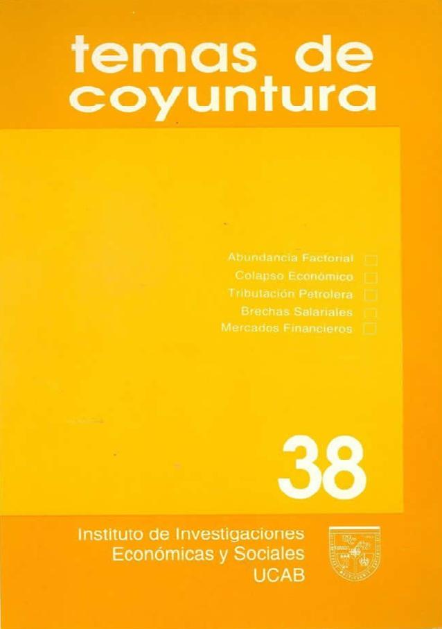                     Ver Núm. 38 (1998): Temas de Coyuntura
                