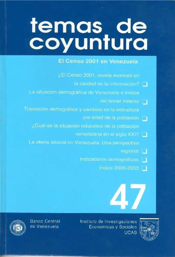 					Ver Núm. 47 (2003): Temas de Coyuntura
				