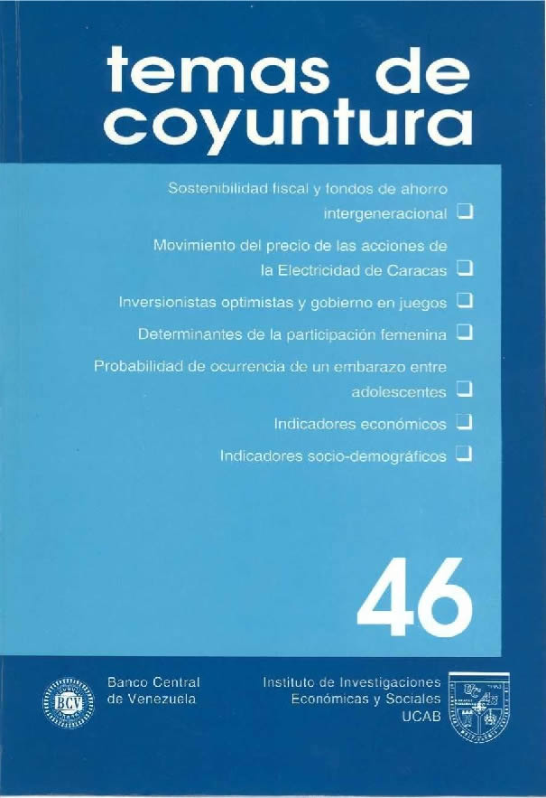 					Ver Núm. 46 (2002): Temas de Coyuntura
				