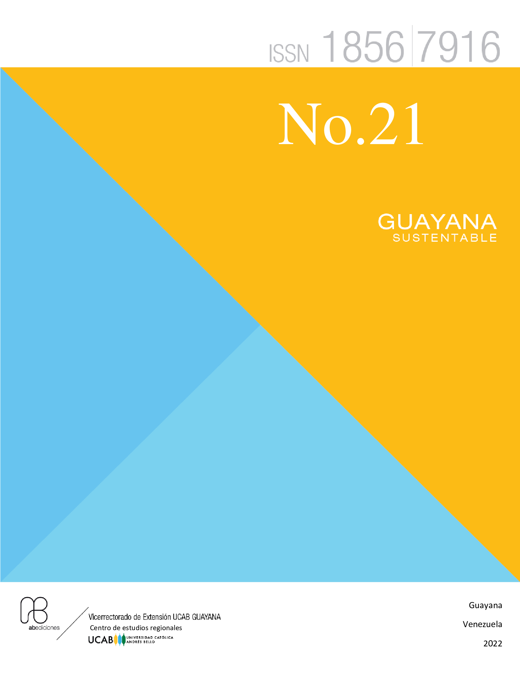                     View Vol. 21 No. 21 (2021): Guayana Sustentable 21
                