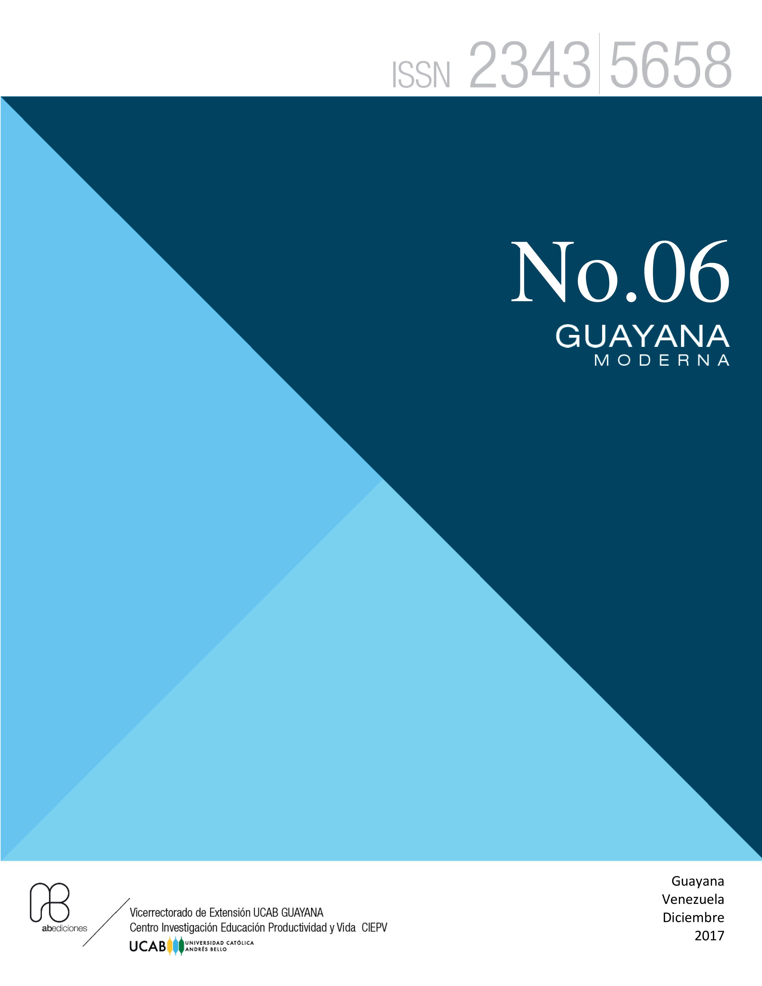 					Ver Vol. 6 Núm. 6 (2017): Núm. 6 (2017): Guayana Moderna N° 6 año 2017
				