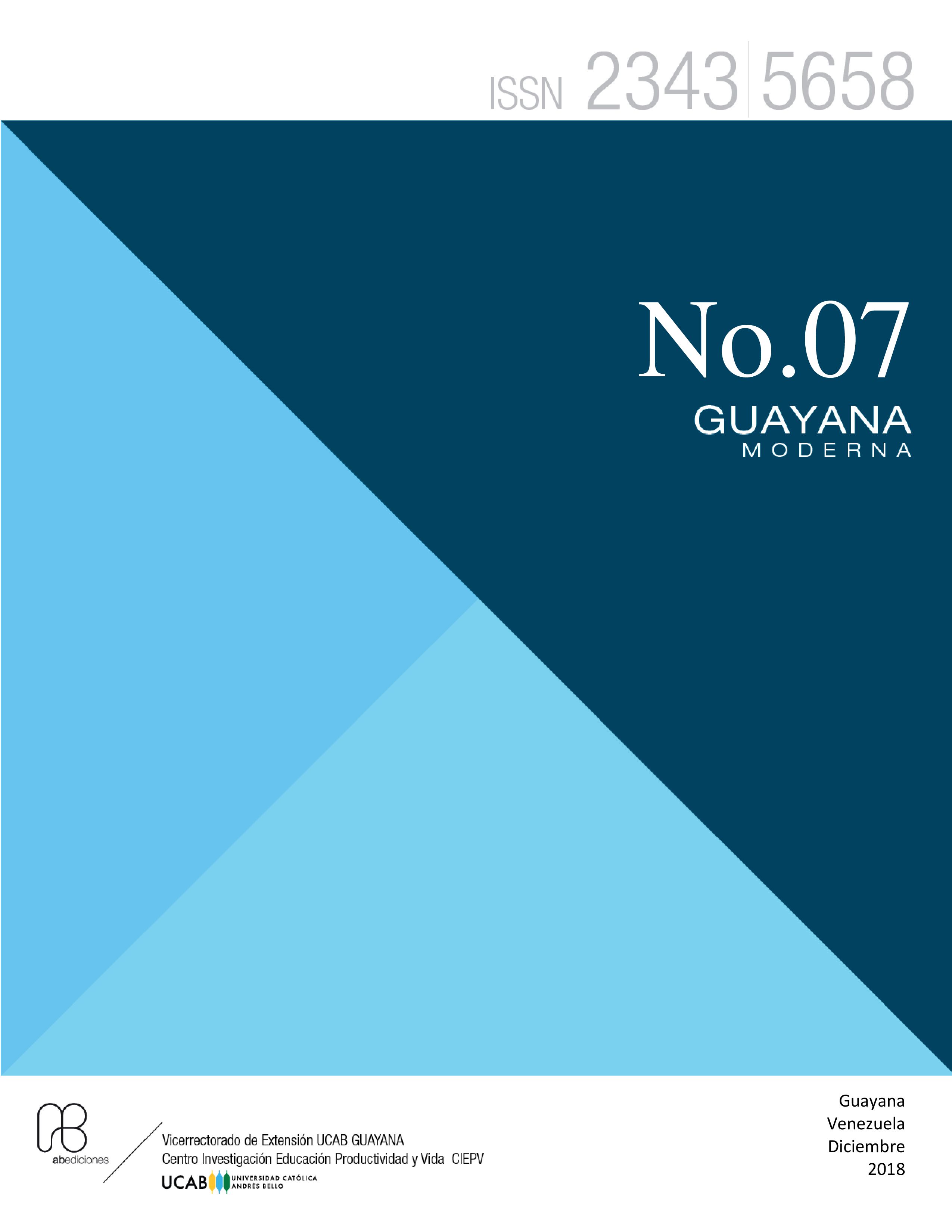 					Ver Vol. 7 Núm. 7 (2018): Núm. 7 (2018): Guayana Moderna N° 7 año 2018
				