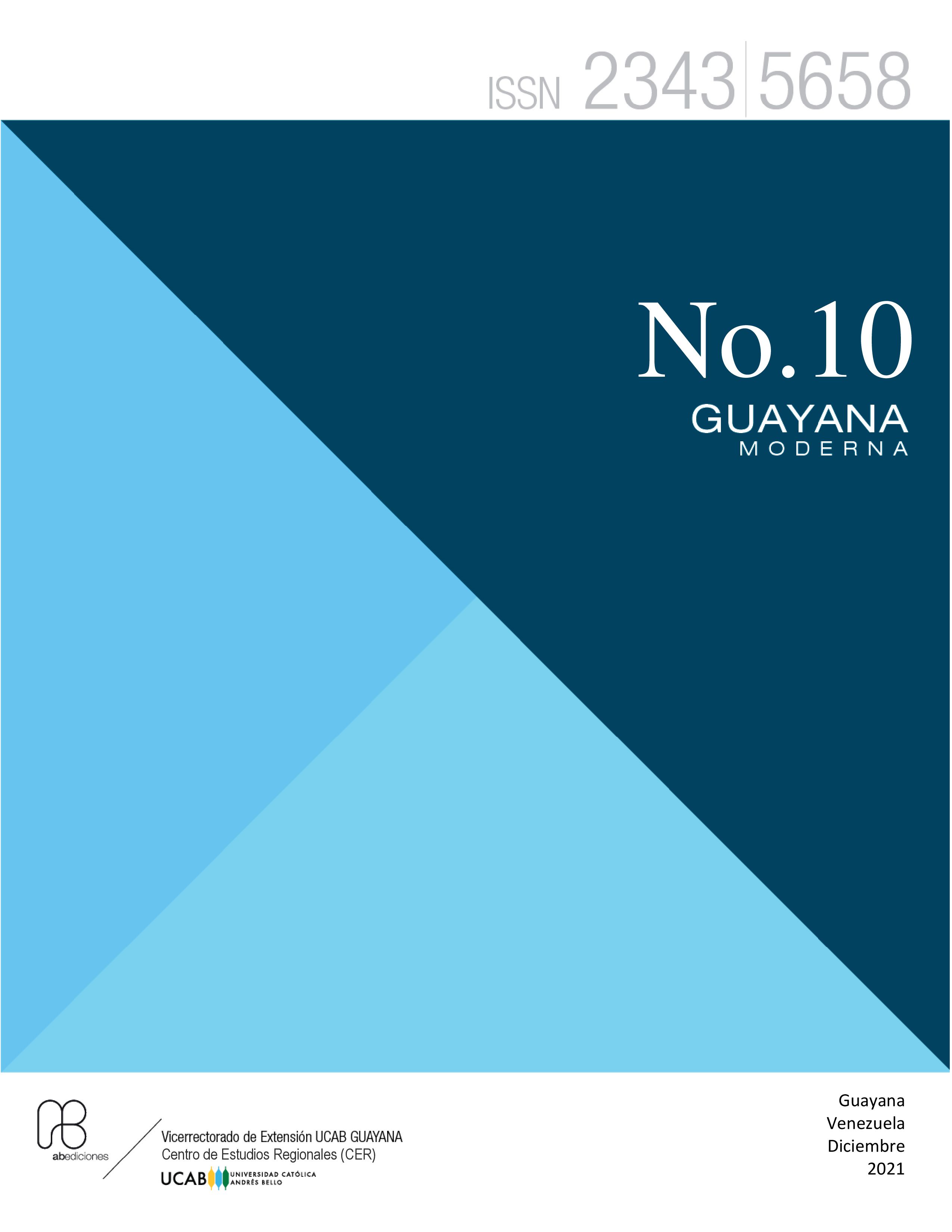 					Ver Vol. 10 Núm. 10 (10): Núm. 10 (2021): Guayana Moderna N° 10 año 2021
				