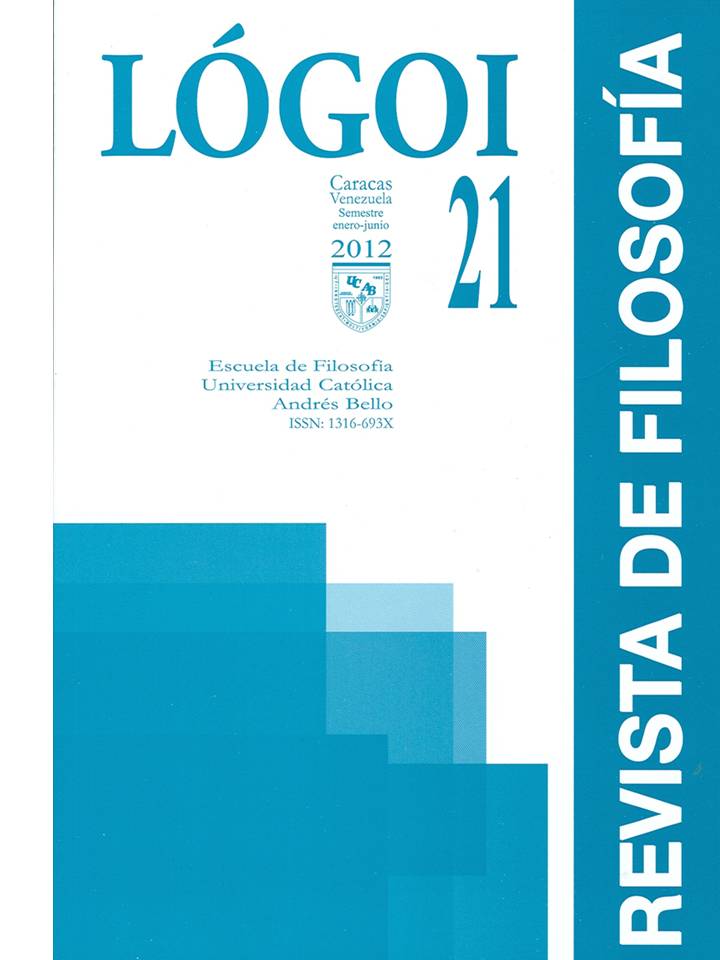 					Ver Núm. 21 (2012): Revista Lógoi. N° 21 Revista de Filosofía
				