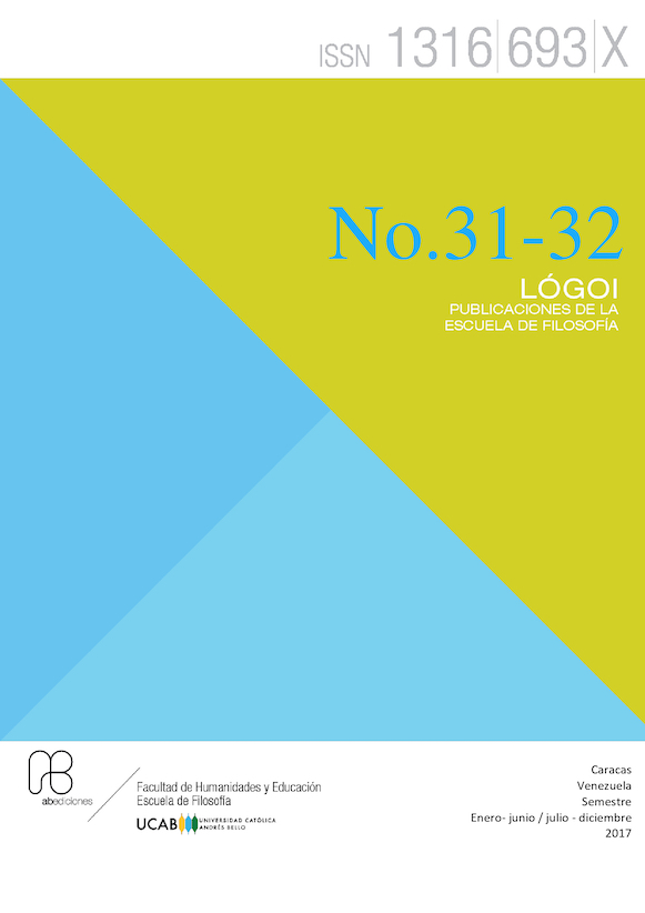 					Ver Núm. 31/32 (2017): Revista Lógoi. N°31/32 Revista de Filosofía
				