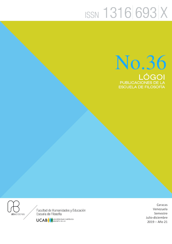 					Ver Núm. 36 (2019): Núm. 36 (2019) julio-diciembre 2019 Lógoi. Revista de Filosofía.
				