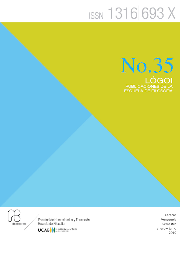 					Ver Núm. 35 (2019): Núm. 35 (2019) enero-junio 2019 Lógoi. Revista de Filosofía.
				